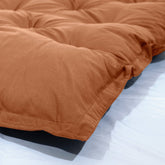 Futon XXL - Matelas de sol 195x100cm - Rouille - Deco-arts.fr