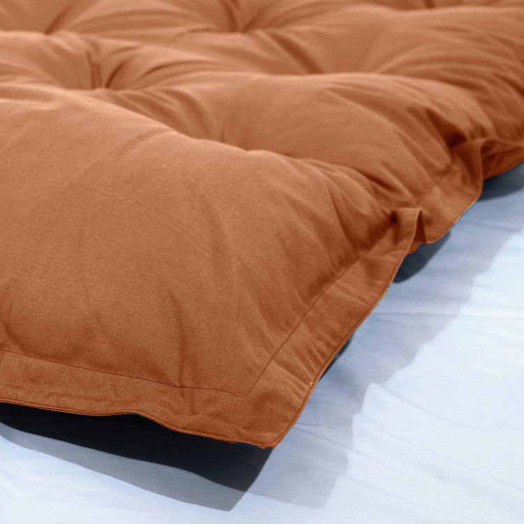 Futon XXL - Matelas de sol 195x100cm - Rouille - Deco-arts.fr