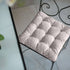 Lot de 4 Galettes de chaise 40 x 40 cm - Gris clair - Deco-arts.fr