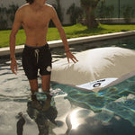 Pouf Géant XXL Déhoussable, Flottant pour Piscine, Deco Arts Beige - Deco-arts.fr