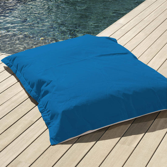 Pouf Géant XXL Déhoussable, Flottant pour Piscine, Deco Arts Bleu pétrole - Deco-arts.fr