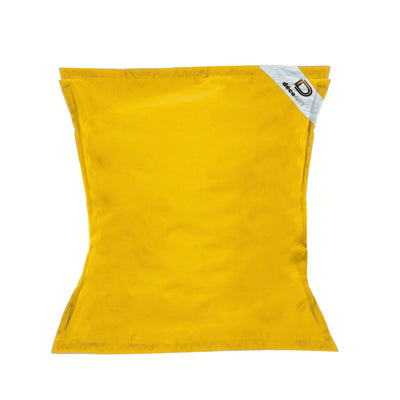 Pouf géant flottant jaune miel de 180x140 cm, beanbag déhoussable pour piscine, design XXL, de Deco-arts.fr.