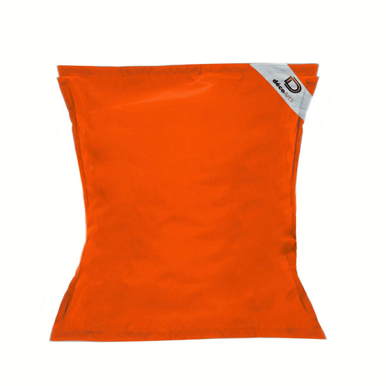 Pouf Géant XXL Déhoussable, Flottant pour Piscine, Deco Arts Orange - Deco-arts.fr