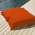 Pouf Géant XXL Déhoussable, Flottant pour Piscine, Deco Arts Orange - Deco-arts.fr