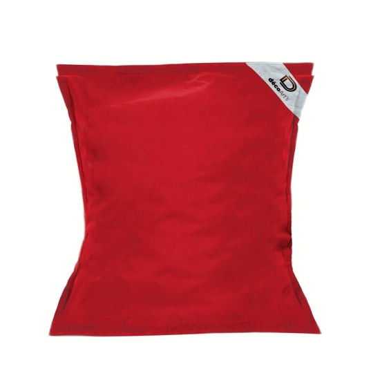 Pouf Géant XXL Déhoussable, Flottant pour Piscine, Deco Arts Rouge piment