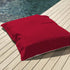 Pouf Géant XXL Déhoussable, Flottant pour Piscine, Deco Arts Rouge piment - Deco-arts.fr