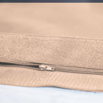 Pouf géant XXL 180x140 cm Beige, extérieur et intérieur, déhoussable, étanche, avec mousse, pour salon ou jardin, marque Deco-arts.fr