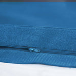 Housse de pouf géant XXL 180x140 cm en tissu bleu pétrole pour beanbag Deco-arts.fr, intérieure et extérieure, déhoussable.