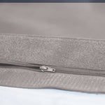 Housse de pouf géant XXL 180x140 cm en gris galet, déhoussable pour intérieur ou extérieur, de marque Deco-arts.fr