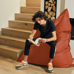 Cover for Giant Bean Bag XXL 180x140cm Indoor and Outdoor - Terracotta