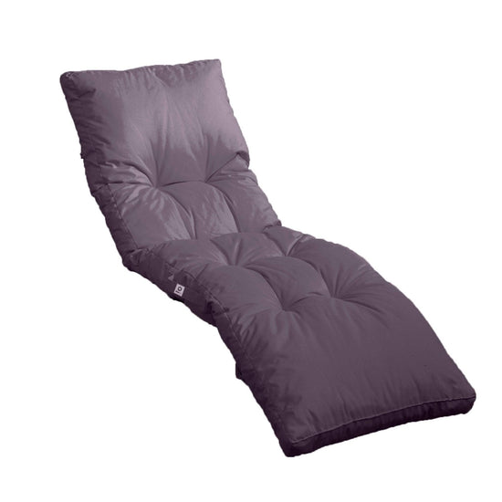 Coussin bain de soleil 185 x55cm Gris carbone