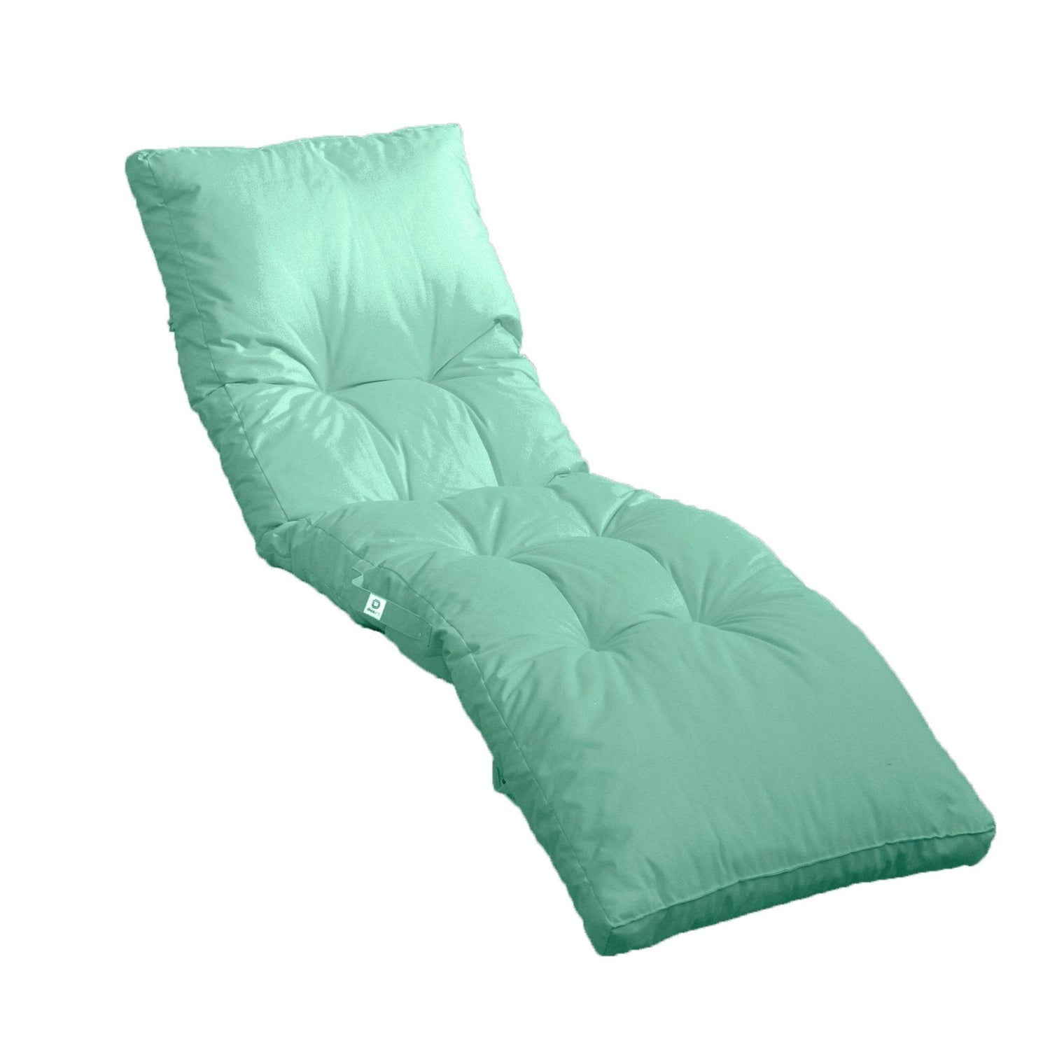 Coussin bain de soleil 185 x55cm Vert Mint - Deco-arts.fr