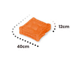 Coussin de sol lot de 2  - 40 x 40 cm Orange - Deco-arts.fr