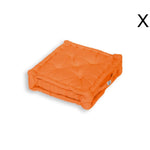 Coussin de sol lot de 2  - 50 x 50 cm Orange - Deco-arts.fr