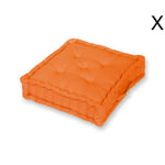 Coussin de sol lot de 2  - 60 x 60 cm Orange - Deco-arts.fr
