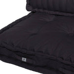 Coussins palette capitonné 120x80x20cm Gris Carbone - Deco-arts.fr