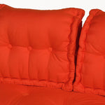 Coussins pour fauteuils et canapés Deco Arts, palette orange 120x80 cm, assise épaisse 20 cm avec dossiers assortis, confort XXL.