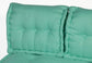 Coussins palette capitonné 120x80x20cm Vert Mint - Deco-arts.fr