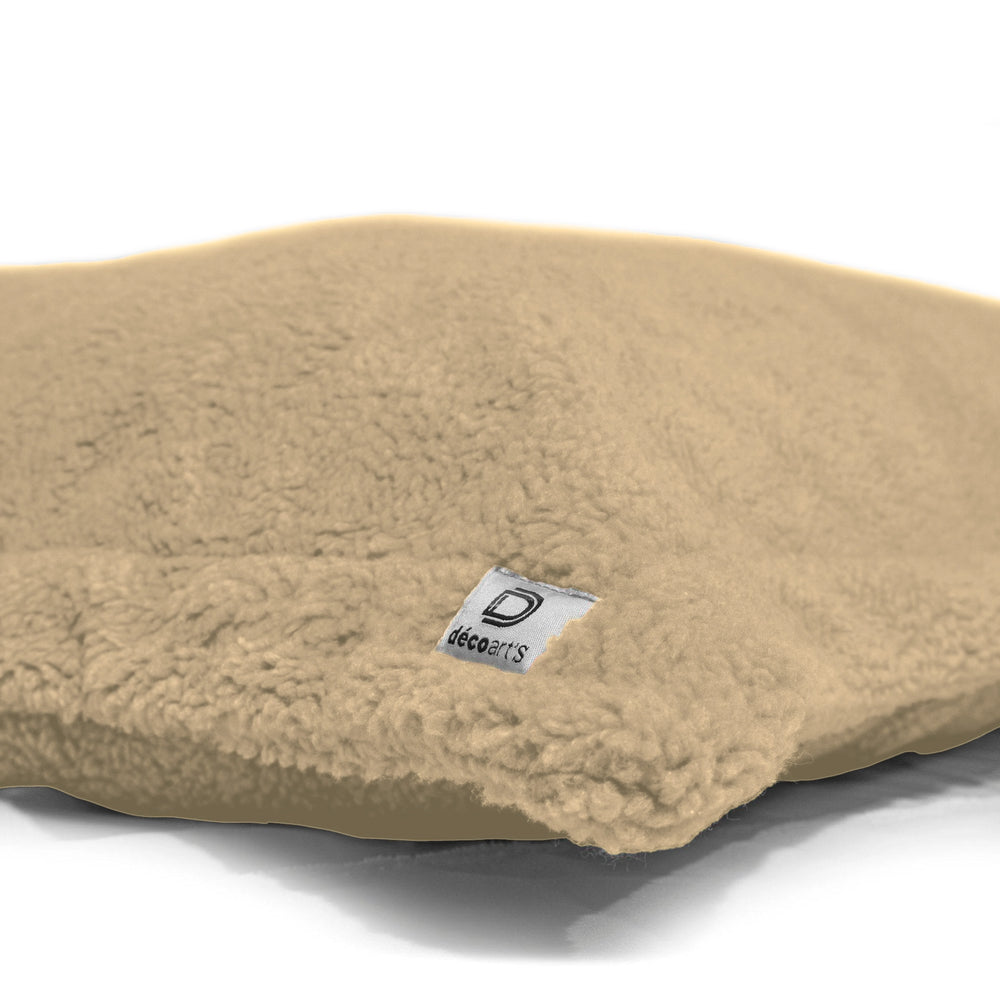 XL-Riesen-Sitzkissen 150x100 Beige, Sherpa-Stoff