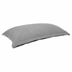 Pouf Intérieur XL - Housse Sherpa (Effet Mouton) Garnissage en flocon de mousse 150x100cm - Gris galet - Deco-arts.fr