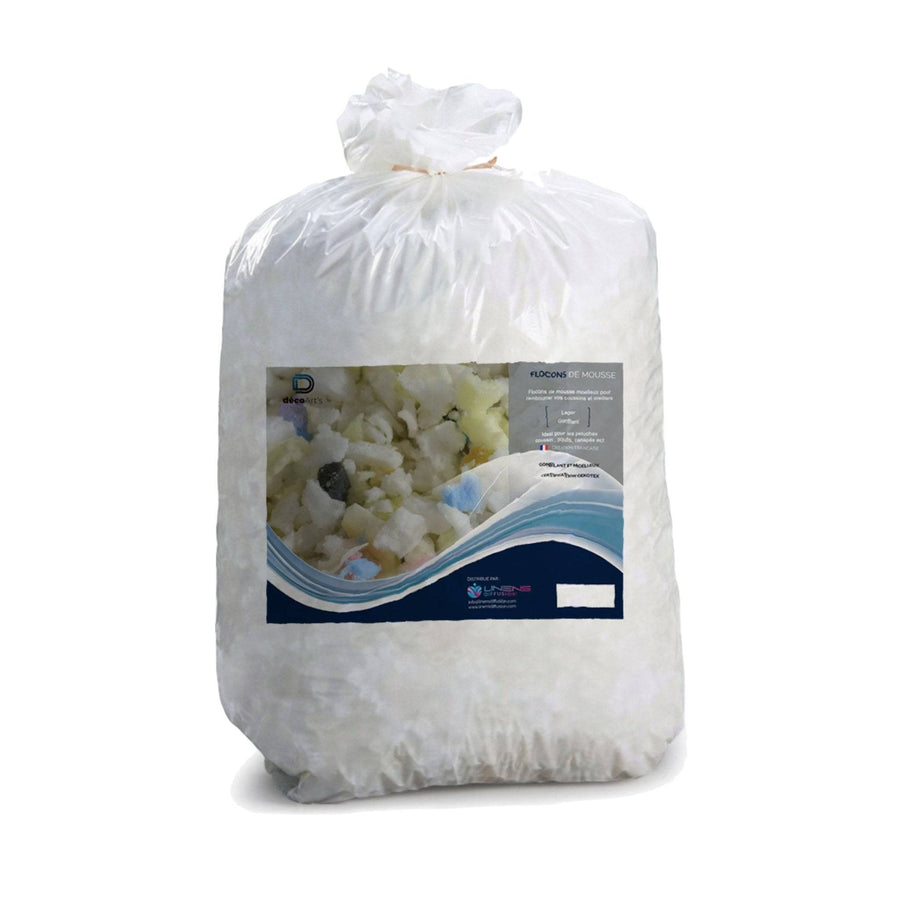 1kg Bag Recycled Foam Flakes - 50L Filling (Cushions & Seats)