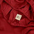 Draps housse coton bio - 180X200CM Rouge piment - Deco-arts.fr